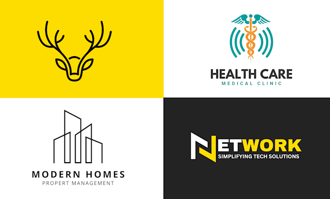 do modern flat minimalist logo in 12 hours