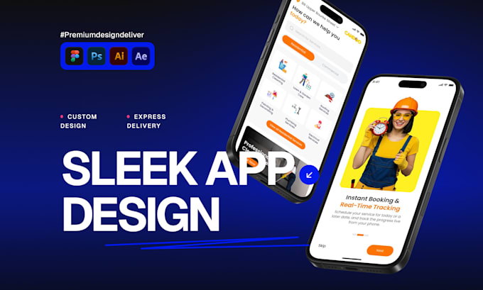 do mobile app UI UX, web app, saas, dashboard design
