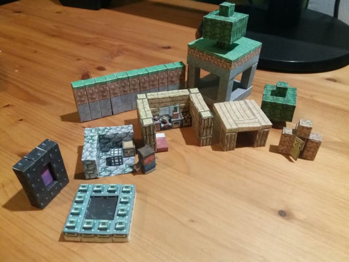 Papercraft Your Minecraft House Or Structure In 3d By Icemaki Fiverr