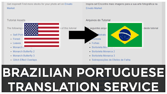 Translate English To Brazilian Portuguese By Wesleysales3d