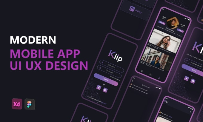 I will do mobile app UI design and website ui ux design