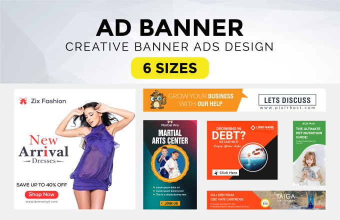 Design creative banner ads for google ads by Saidur_shuvo | Fiverr