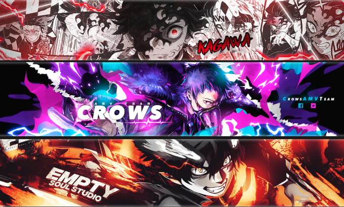 Cool Collection Of Youtube Banner Anime Background Full HD Download
