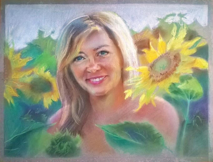 Paint A Watercolour Pastel Or Colour Pencil Portrait By Alinaezhevika