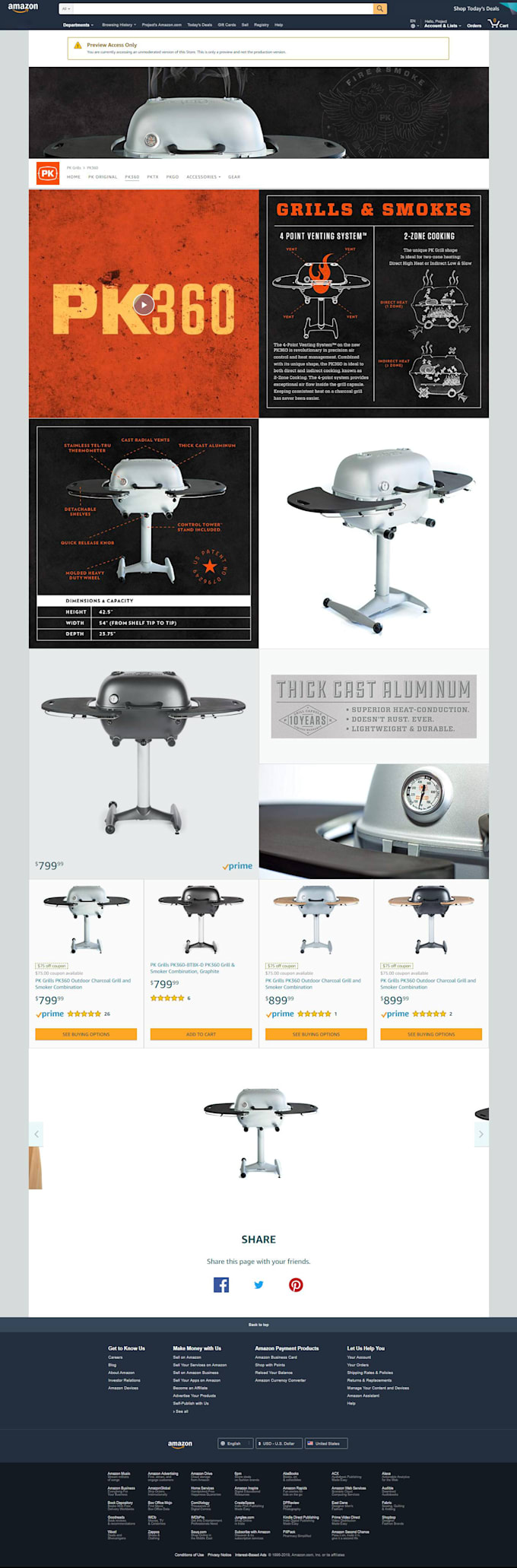 build amazon storefront or brand store, brand shop