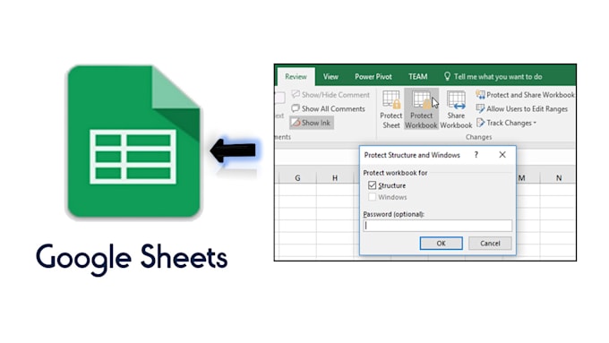 unlocked protected excel and convert it to google sheets
