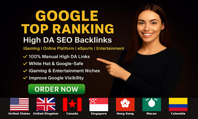 do high da SEO backlinks USA, UK, canada, singapore, hong kong, macau, colombia