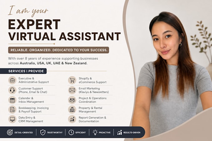 be your professional virtual assistant
