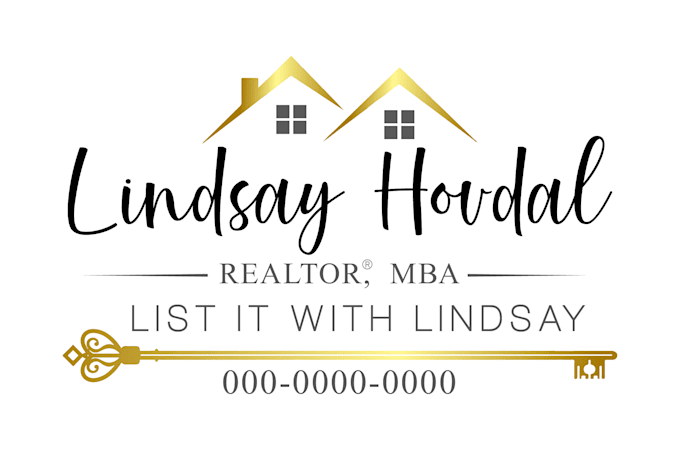 design real estate  and realtor key logo