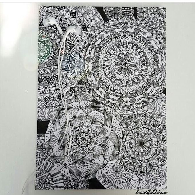 Design A Unique Mandala Zentangle Or Doodle By Chiaravioda