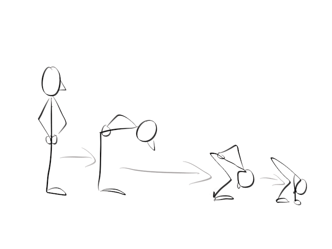 Draw bending stick man drawer by Ivyartsy | Fiverr