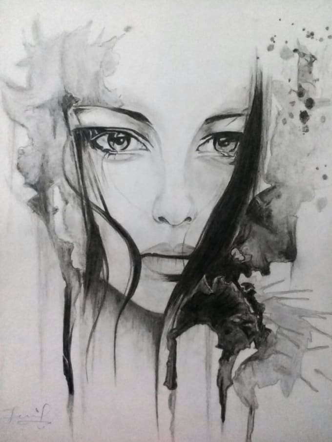 Make a beautiful pencil sketch from your photo by Majidaayaz