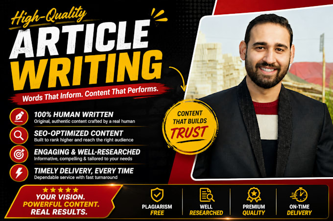 manually write articles for your website