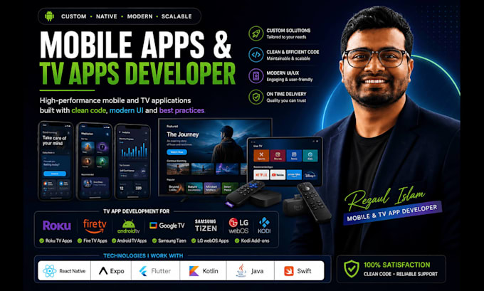 be your custom and native mobile app developer
