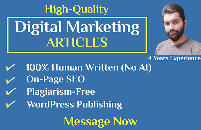 be your digital marketing article writer