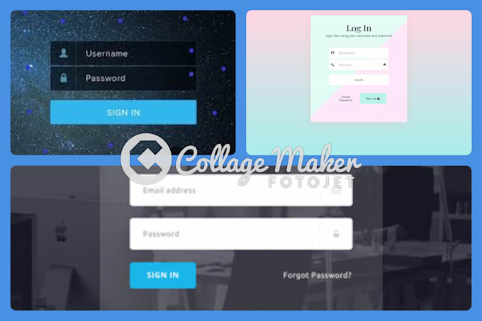 design a login page professional and attractive