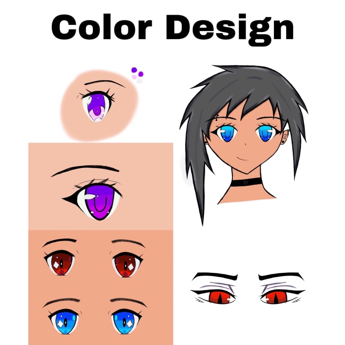 Draw , design , create anime eyes by Anime_lover98 | Fiverr