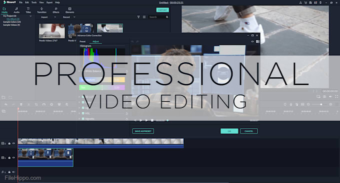 do professional video editing