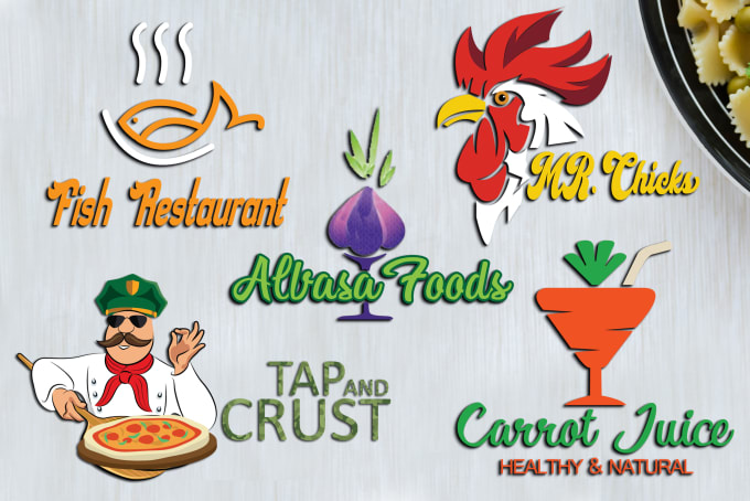 Design Food Logo Restaurant Or Fast Food By Juliee Zym