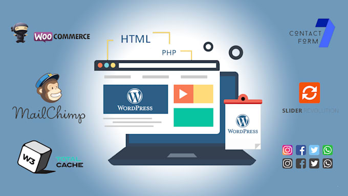 design wordpress blog, business, or store site