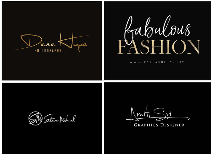 Do modern hand drawn typography and cursive logo design by Grafix ...