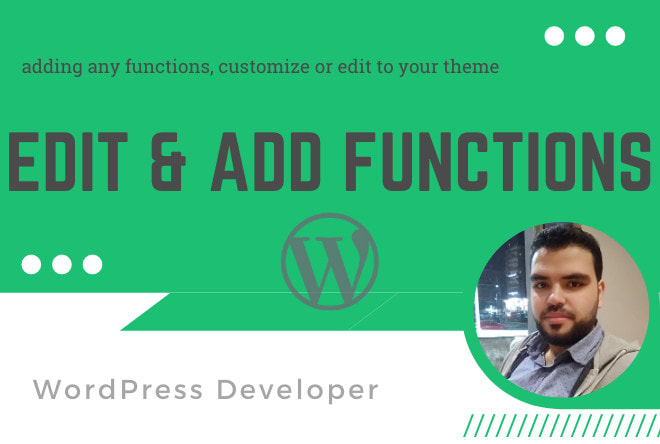 edit or add function to your wordpress theme