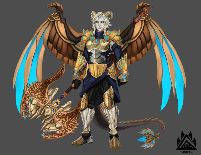 Digital Painting Concept Art Character Design By Gaozartworks