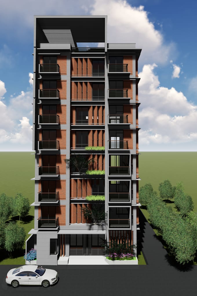 Design Apartment Building Plan And 3d Model By Saima3589