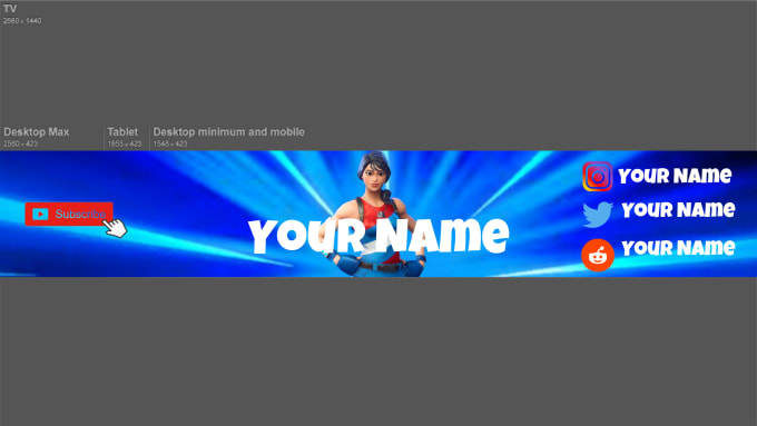 Make You A Fortnite Youtube Channel Art By Daavidgfx
