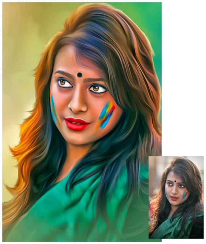 Make Your Picture Into Awesome Oil Painting Or 2d 3d Cartoon By