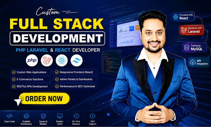 be your expert full stack PHP laravel developer react developer