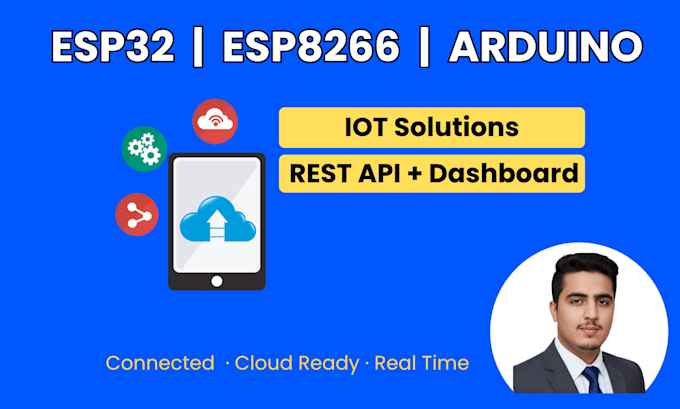 create complete iot solution using esp32 with wifi mqtt and rest API
