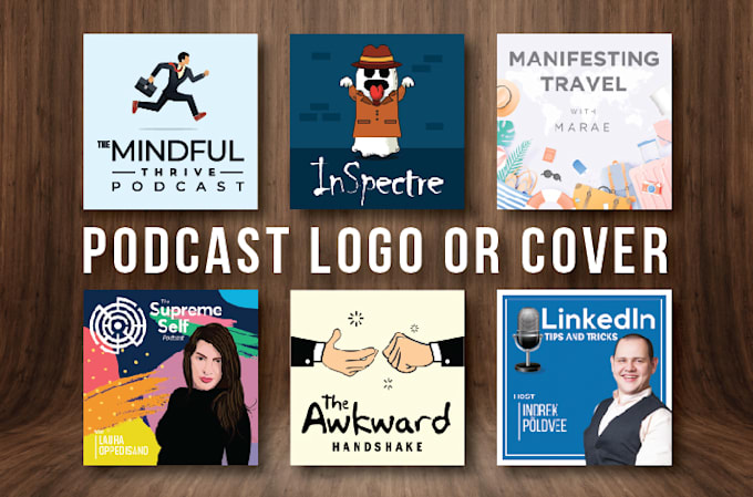 design exclusive, high quality podcast logo and cover art
