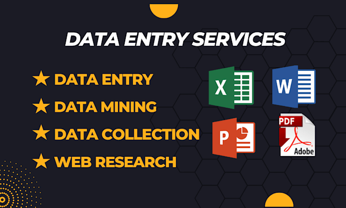 do data entry, data mining, data collection and web research