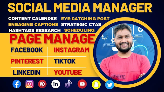 be social media marketing manager and content creator