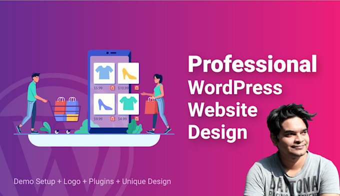 develop professional wordpress website design with blog