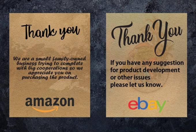 Professionally Design Amazon Thank You Card Gift Card Ebay Postcard By Kawsarchy23