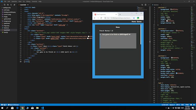Make a simple website with html css and php by Orbanerik | Fiverr