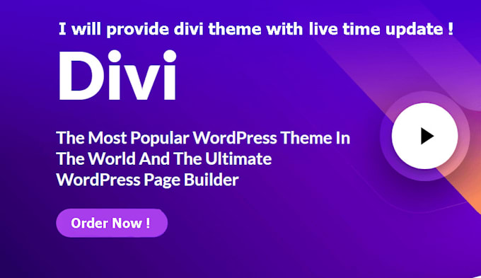 design your website with divi theme lifetime updates