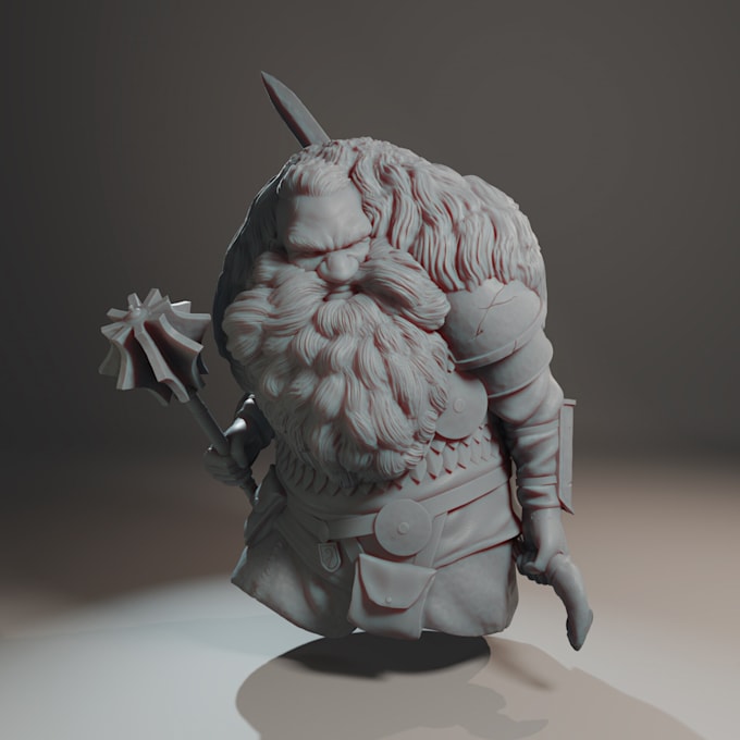 sculpt a character or a creature for 3d printing