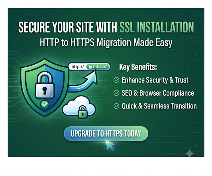 install SSL certificate on website, http to https migration