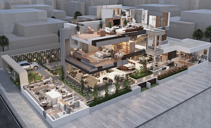 create 3d floor plan and animation