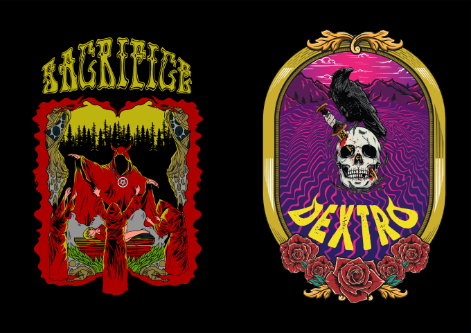 Do An Artwork Of Stoner Rock Album Cover N Band Merch Inbox First Before Order By Fatherlesstudio
