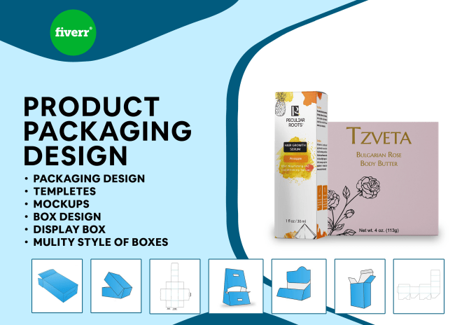 die cut with product packaging design