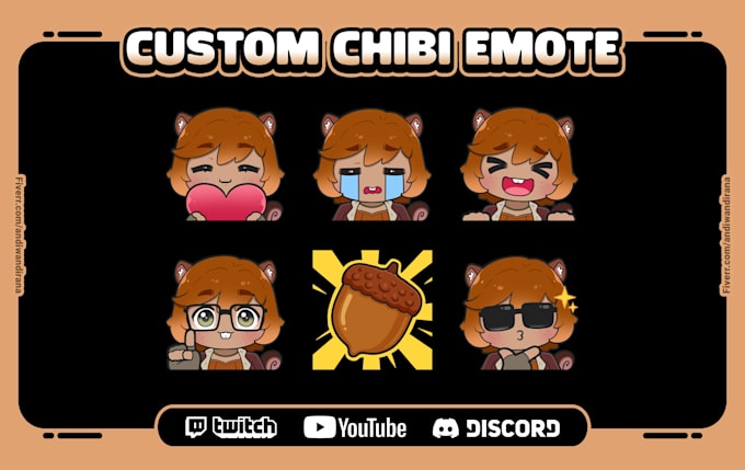 draw cute custom emotes for your twitch