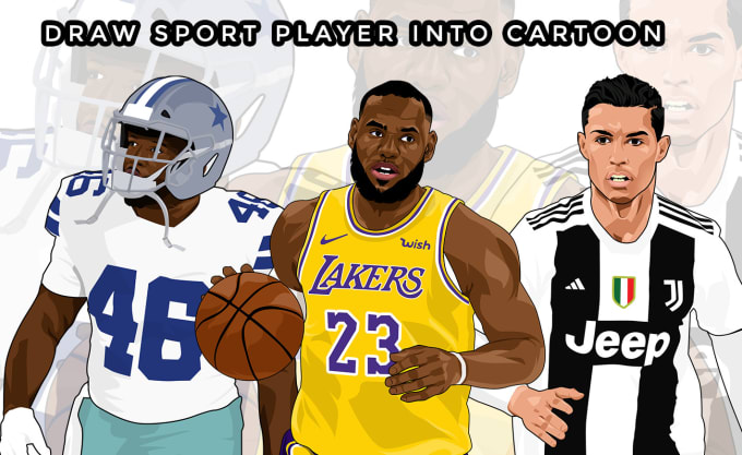 Draw Sport Player Into Cartoon With My Style By Ariyudana