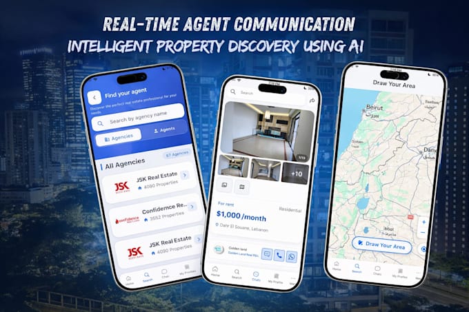 build real estate CRM or property management system with listings and dashboard