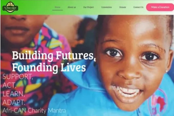 create non profit website or nonprofit wordpress website development charity