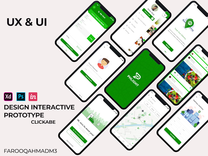 Design mobile or web ui ux with prototype, wireframes by Farooqahmadm3 ...
