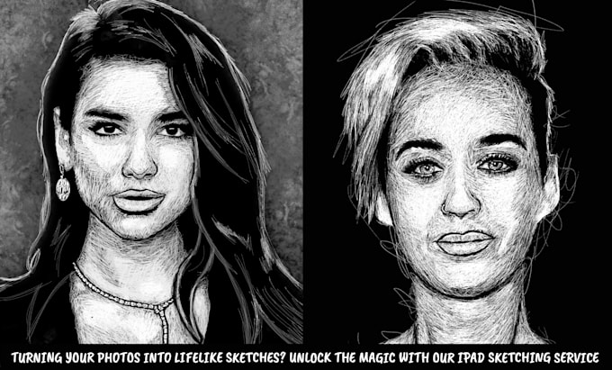 draw look like sketch on ipad in 2 days